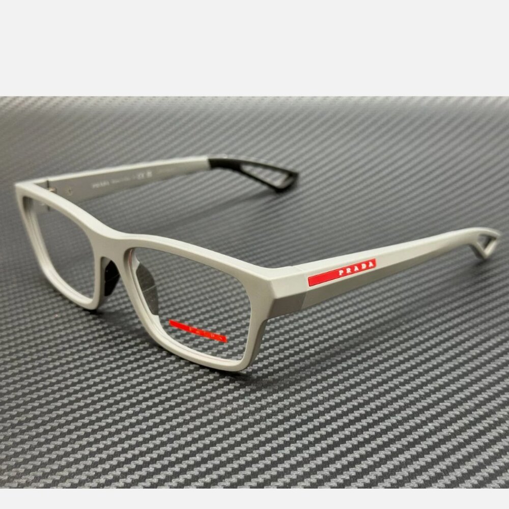 Prada Men's Grey Eyeglasses 56mm - Picture 1 of 6